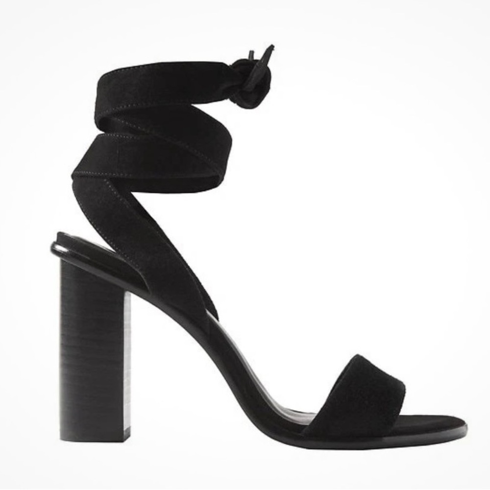 Joie 'Oki' Ankle Tie Suede Sandal Heel